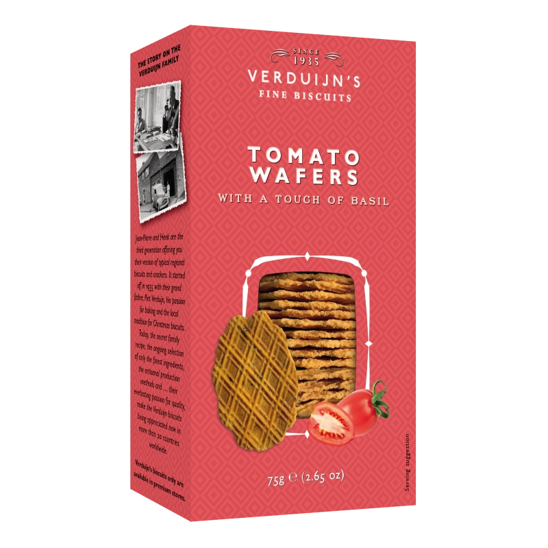 Gaufres fromage tomate basilic verduijn's 75g